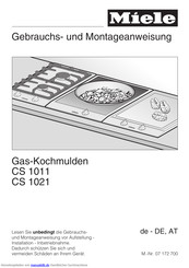 Miele ProLine CS 1011 Gebrauchsanweisung Und Montageanweisung