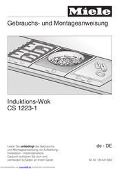 Miele CS 1223-1 Gebrauchsanweisung Und Montageanweisung