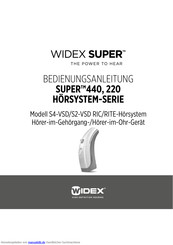 Widex S4-VSD Bedienungsanleitung