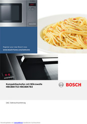 Bosch HBC86P7.3 Vulkan Schwarz Kompaktgerät mit integrierter Mikrowelle Gebrauchsanleitung