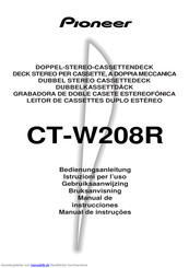 Pioneer CT-W208R Bedienungsanleitung