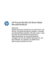 HP ProLiant BL460c G6 Benutzerhandbuch