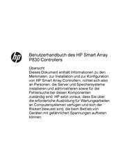 HP Smart Array P830 Benutzerhandbuch