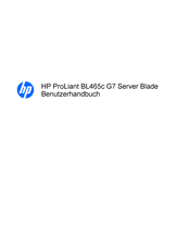 HP ProLiant BL465c G7 Benutzerhandbuch