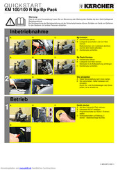 Kärcher KM 100-100 R Bp Pack Kurzanleitung