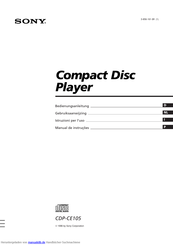Sony CDP-CE105 Bedienungsanleitung