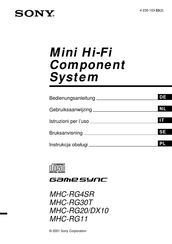 Sony MHC-RG20 Bedienungsanleitung