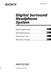 Sony MDR-DS1000 Bedienungsanleitung