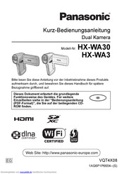 Panasonic HX-WA30 Kurzbedienungsanleitung