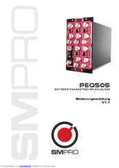 SM Pro Audio PEQ505 Bedienungsanleitung