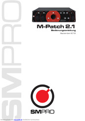 SM Pro Audio M-Patch 2.1 Bedienungsanleitung