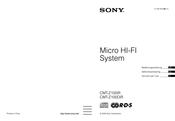 Sony CMT-Z100DIR Bedienungsanleitung