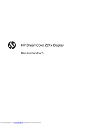HP DreamColor Z24x Benutzerhandbuch
