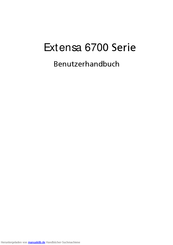 Acer Extensa 6700 Serie Benutzerhandbuch