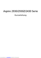 Acer Aspire 2930Z Serie Kurzanleitung