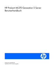 HP ProLiant ML370 G5 Benutzerhandbuch