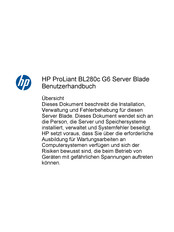 HP ProLiant BL280c G6 Benutzerhandbuch