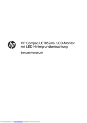 HP Compaq LE1852ms Benutzerhandbuch