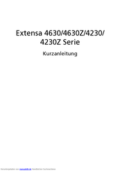 Acer Extensa 4630Z Serie Kurzanleitung