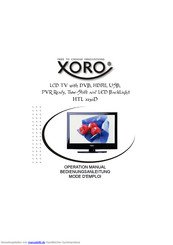 Xoro HTC 2230D Bedienungsanleitung