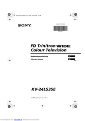 Sony KV-24LS35E Bedienungsanleitung