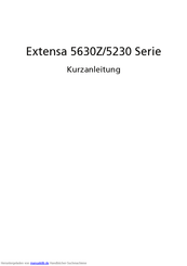 Acer Extensa 5630Z Serie Kurzanleitung