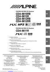 Alpine CDA-9812RR Bedienungsanleitung