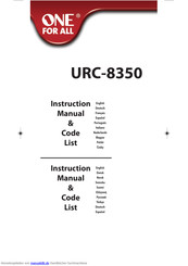ONE URC-8350 Bedienungsanleitung
