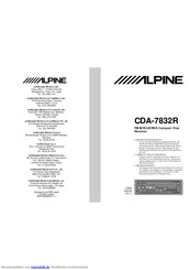 Alpine CDA-7832R Bedienungsanleitung