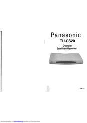 Panasonic TU-CS20 Bedienungsanleitung