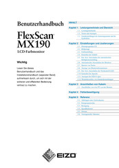 Eizo FLEXSCAN MX190 Benutzerhandbuch