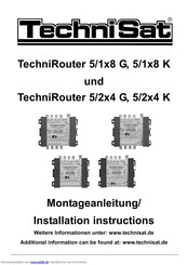 TechniSat TechniRouter 5/1x8 K Montageanleitung
