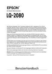Epson LQ-2080 Benutzerhandbuch