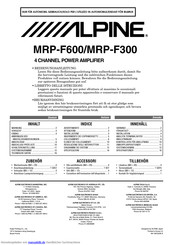Alpine MRP-F600 Bedienungsanleitung