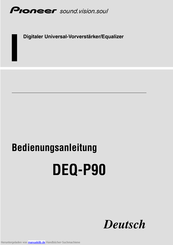 Pioneer DEQ-P90 Bedienungsanleitung