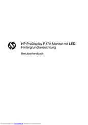 HP ProDisplay P17A Benutzerhandbuch