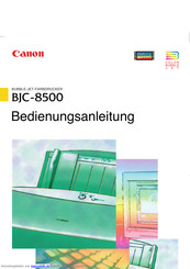 Canon BJC-8500 Bedienungsanleitung