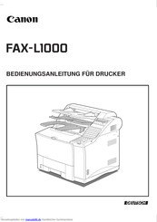 Canon FAX-L1000 Bedienungsanleitung