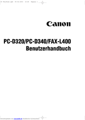 Canon PC-D320 Benutzerhandbuch