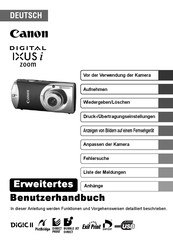 Canon Digital IXUS i Zoom Benutzerhandbuch