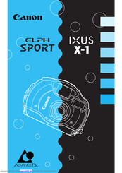 Canon ELPH SPORT IXUS X-1 Anleitung