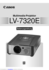 Canon LV-7320E Bedienungsanleitung