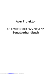 Acer LK-WV20 Serie Benutzerhandbuch
