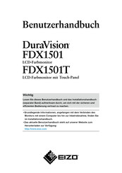 Eizo DuraVision FDX1501 Benutzerhandbuch