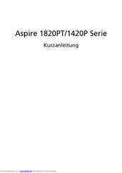 Acer Aspire 1420P Serie Kurzanleitung