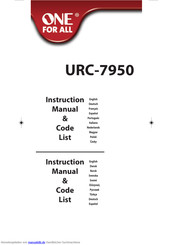 ONE URC-7955 Bedienungsanleitung