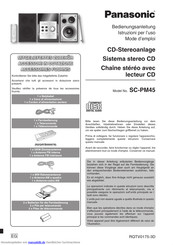 Panasonic SCPM45 Bedienungsanleitung
