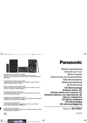 Panasonic SCPMX7EG Bedienungsanleitung