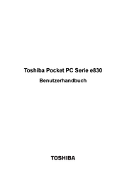 Toshiba Pocket Pc e830 Benutzerhandbuch