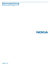 Nokia DT-601 Bedienungsanleitung